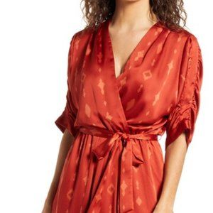 Printed Wrap Maxi Dress - Fraiche by J